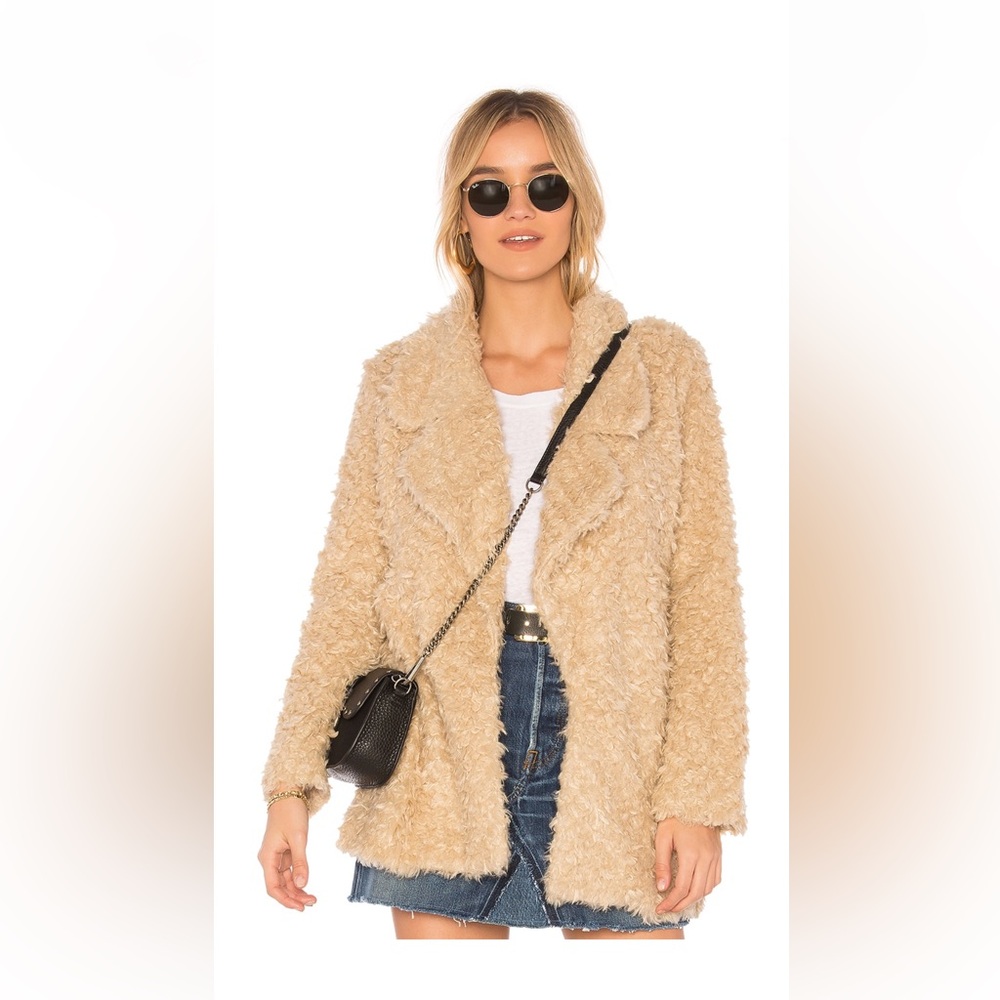 Tularosa Violet Faux Shag Coat